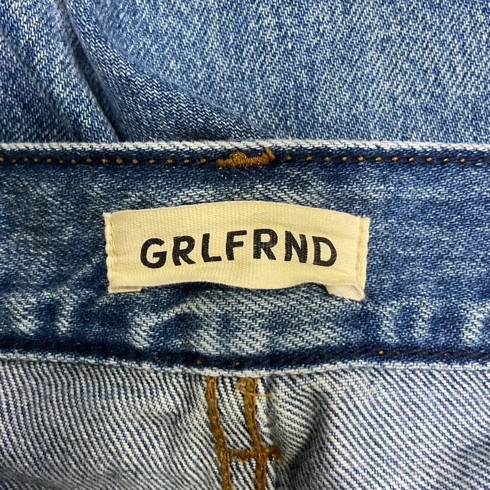 Grlfrnd Classic Blue Bella Low Rise Boyfriend Denim Jeans Size 23 - Picture 4 of 5